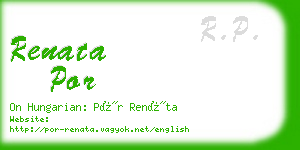 renata por business card